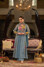 Beautiful Cotton Crush Party Wear Dress With Embroidery- 006
