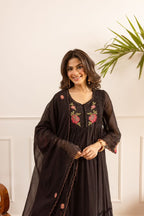 Beautiful Mul Cotton Fancy Dress With Embroidery - 002