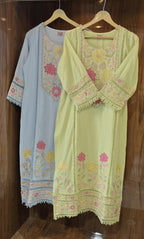 Beautiful Mul Cotton 3 Piece Suit With Embroidery Work - 034