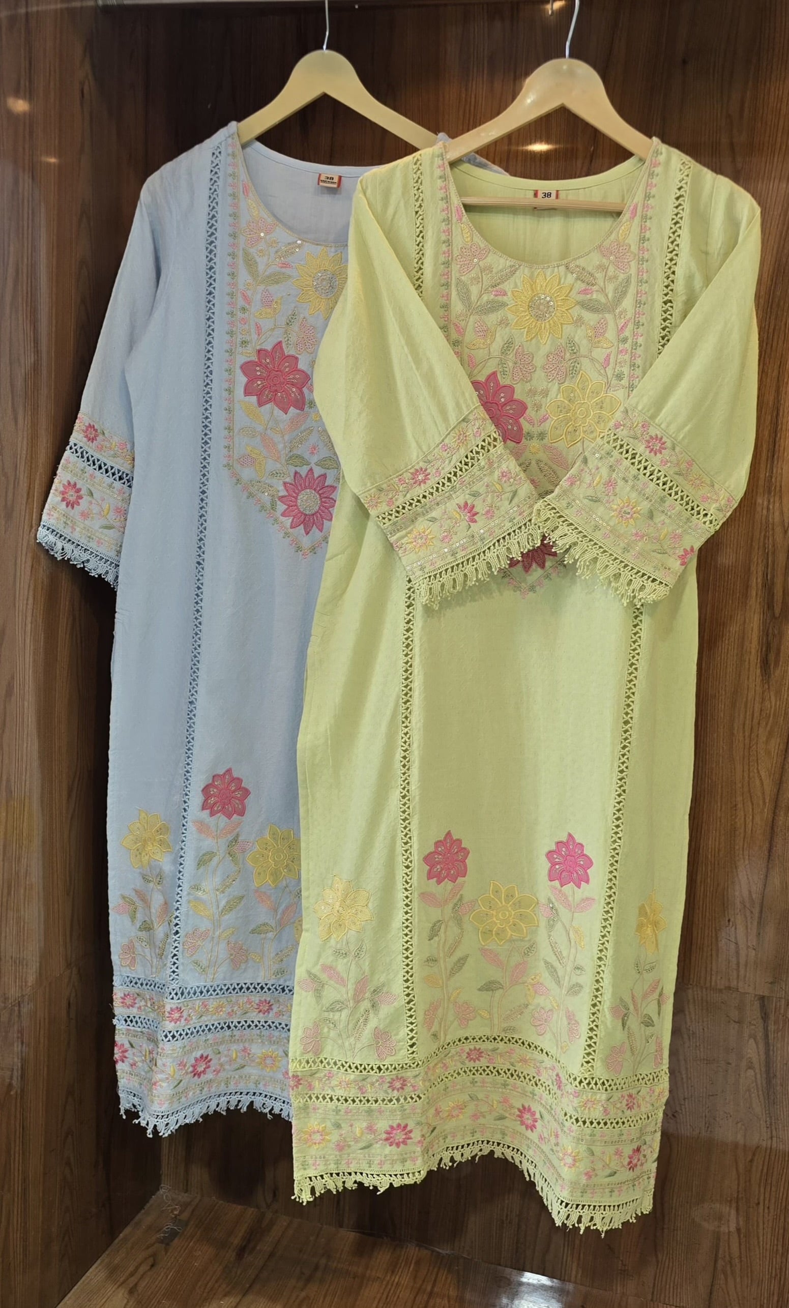 Beautiful Mul Cotton 3 Piece Suit With Embroidery Work - 034