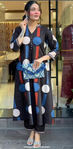 Cotton 2 Piece Dress Set - 024