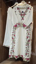 Beautiful Schiffli Cotton Dress - 032