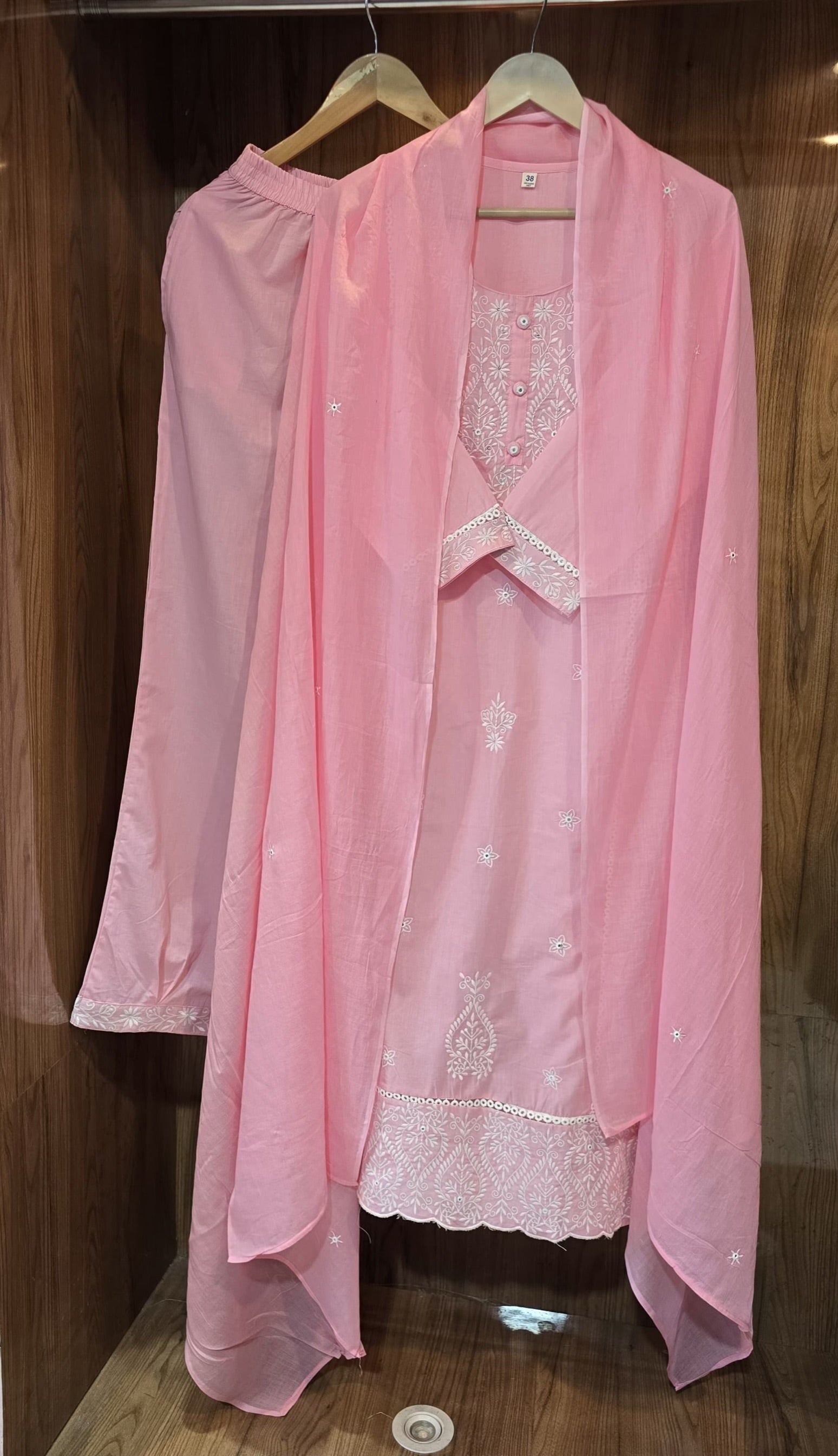 Beautiful Cotton 3 Piece Suit - 039