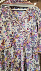 Beautiful Kalamkari Anarkali Dress With Pant And Dupatta - 037
