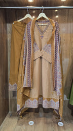 Beautiful Cotton Ajrakh Print 3 Piece Dress - 035