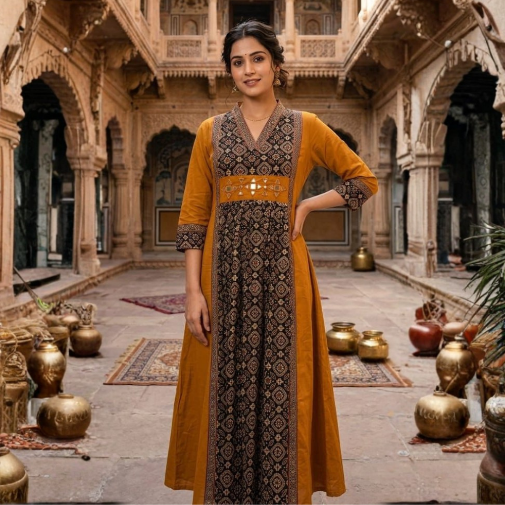 Beautiful Azrak Print Dress