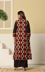 Beautiful Cotton 3 Piece Black Dress