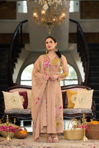 Beautiful Cotton Crush Party Wear Dress With Embroidery- 006
