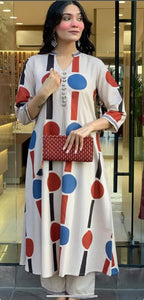 Cotton 2 Piece Dress Set - 024
