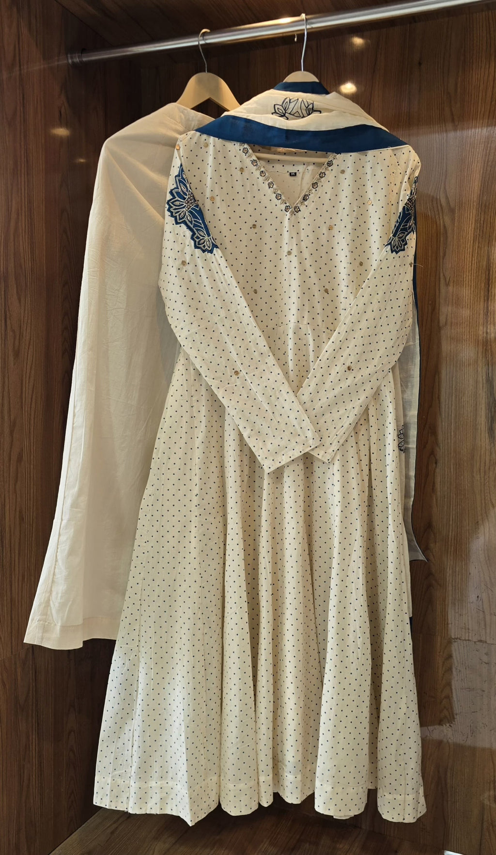 Beautiful Mul Cotton 3 Piece Suit With Appliqué Work - 027